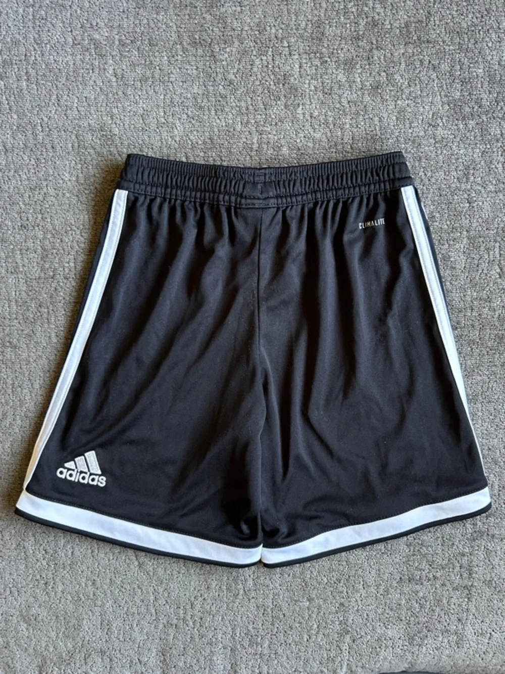 adidas Black and White Kids Athletic Shorts